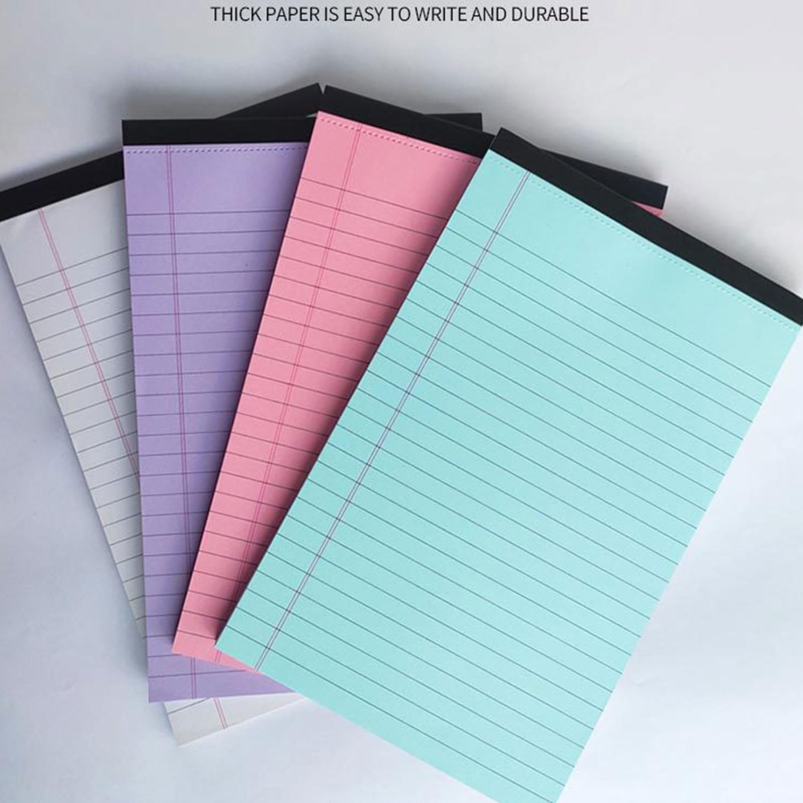 4 blocchi per appunti strappabili legali blocco graffio libro di carta da scrittura quaderni forniture scolastiche blocco note colonna foderato blocco note carta a righe strappare