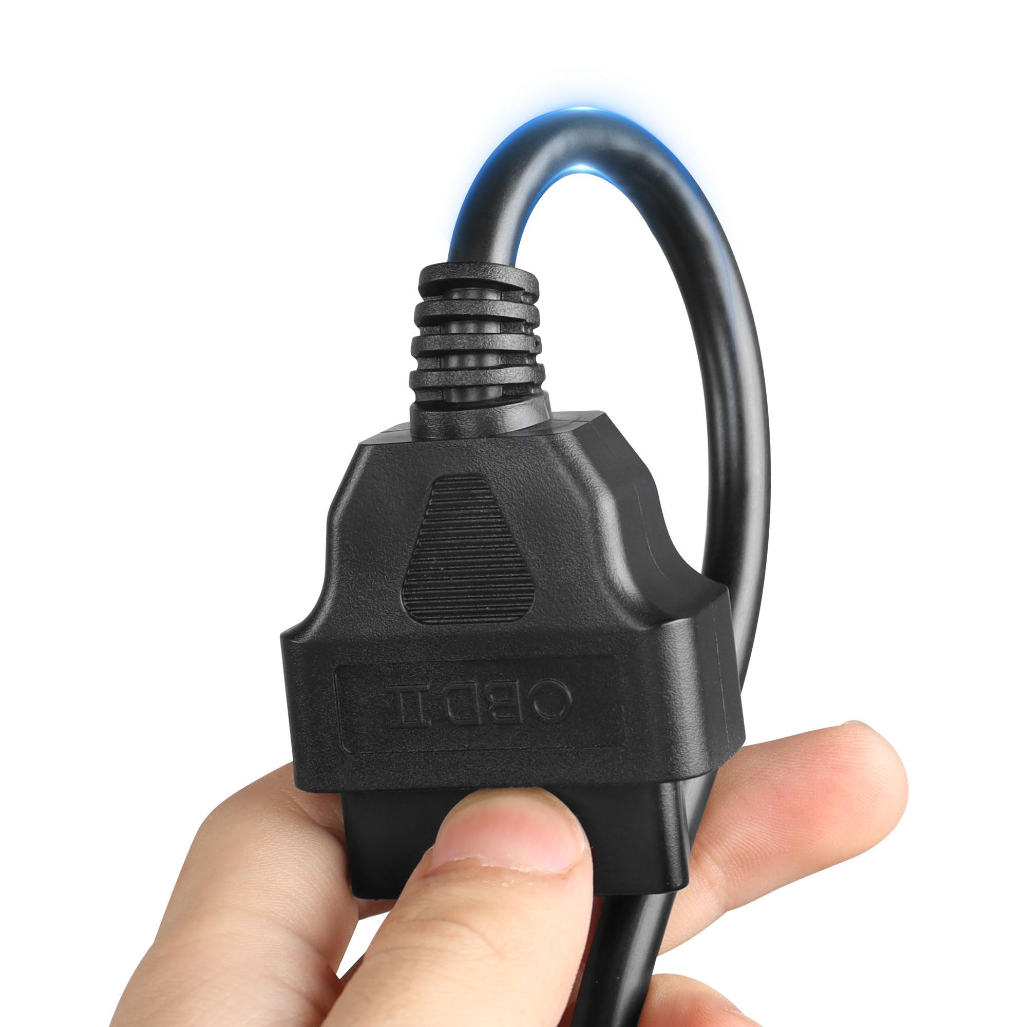 30cm 16-Pin OBD2 II Splitter Extension Y Cable – Male To Dual Female Adapter, 1FT, 6-Month Warranty