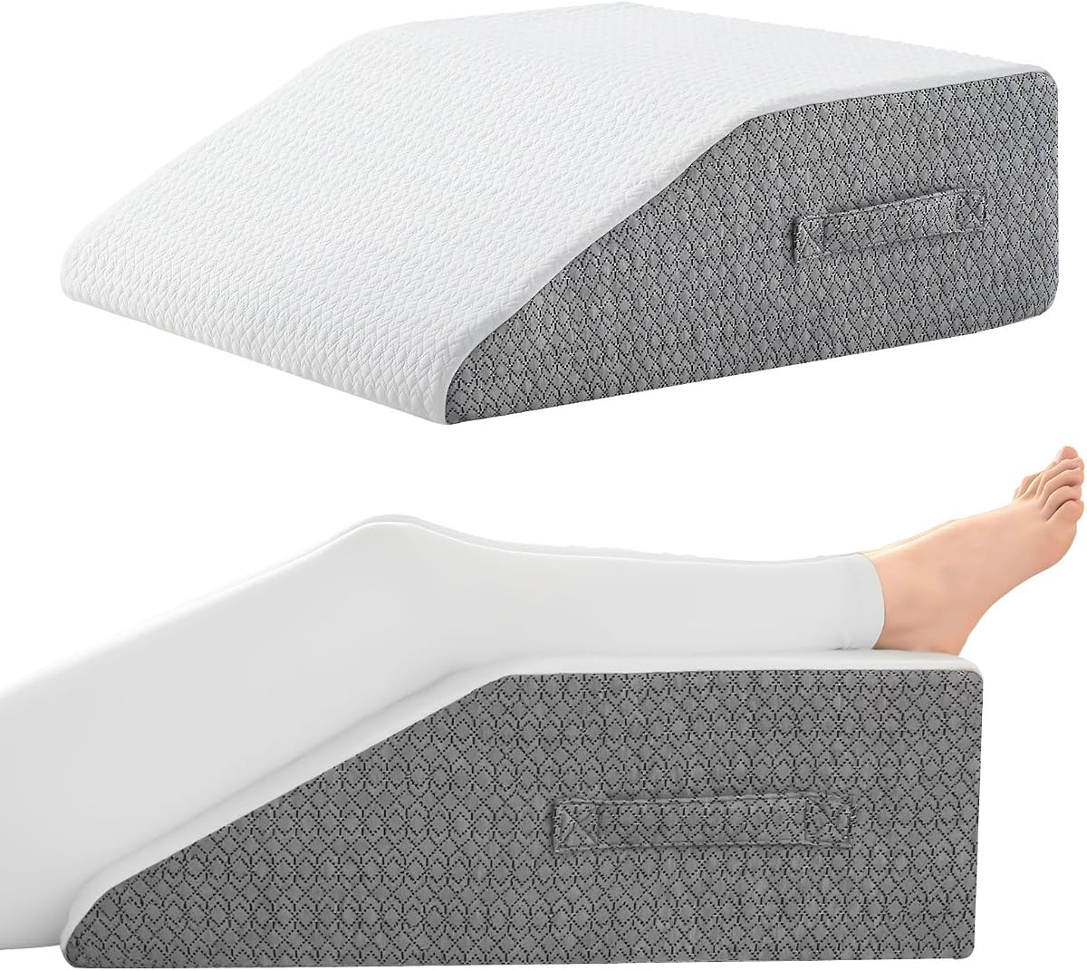 Nordjager Leg Elevation Pillow, 6 Inch Memory Foam Support Cushion