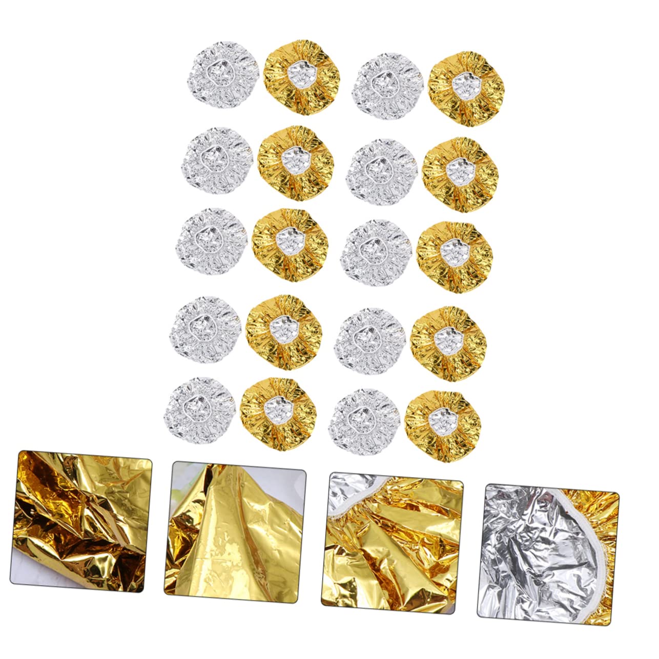 Beaupretty 60piezas Gorro De Para De Cabello y Protección Térmica Para Tratamientos Capilares Para Salón y