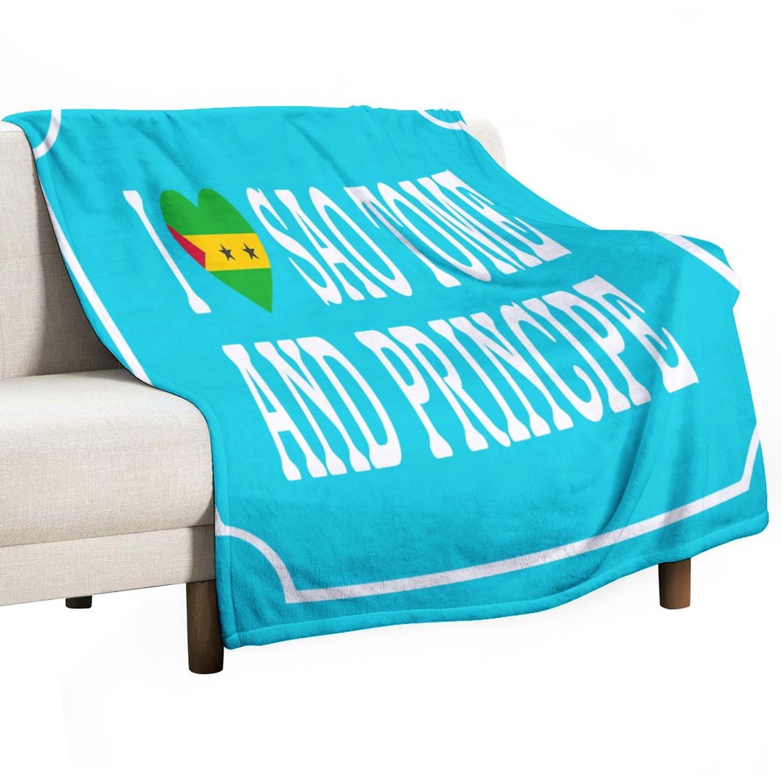 Couverture Sao Tomé-et-Principe cadeau lit femme mari anniversaire