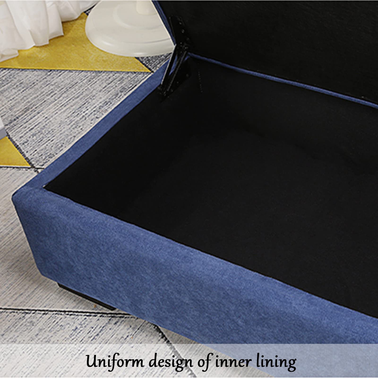 Generico Panca Imbottita in Velluto, Pouf Rettangolare Salvaspazio con Gambe in Legno, Poggiapiedi da Letto Grande per Casa, Camera da Letto, Soggiorno-Rosa 80x40x40cm(31x16x16inch)