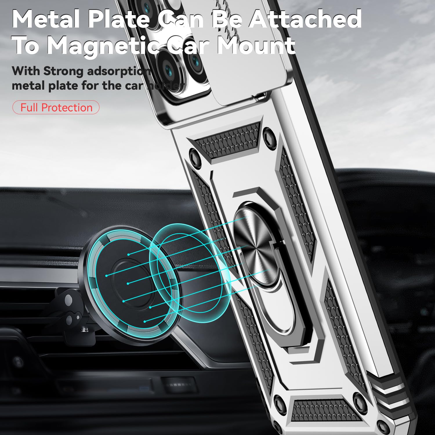 Aazon.co: SunStory Phone Case For Otorola Oto G 5G 2023 Case With HD Screen Protector - View #3