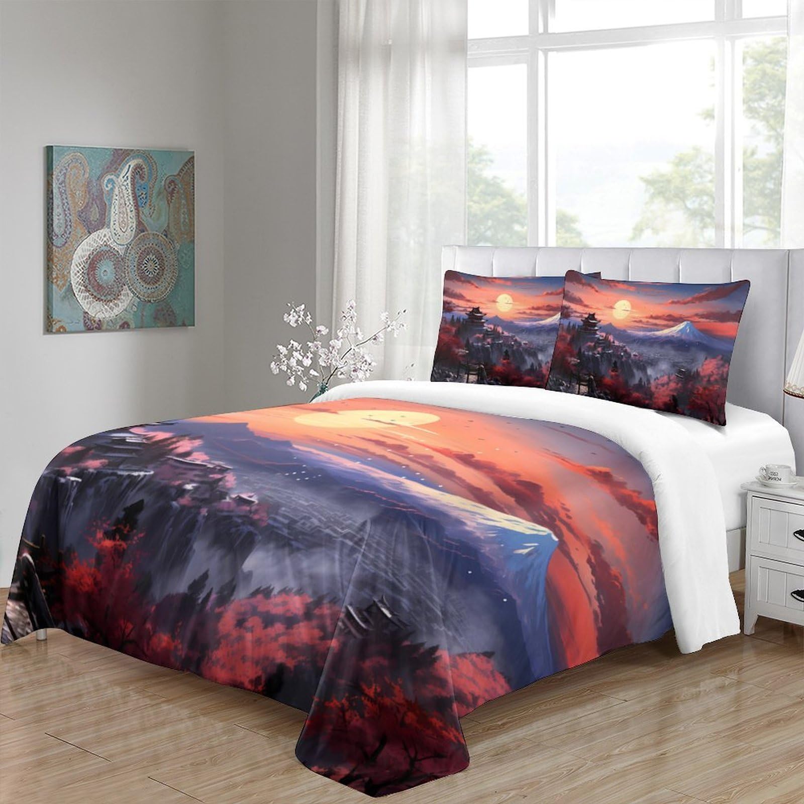 Guía de Viaje de Italia Funda de Edredón Juego de 3 Piezas Impresión 3D Cierre de Incluye Fundas de Almohada Transpirable Mapa ilustrado Funda Edredon for Ancianos King（220x240cm）