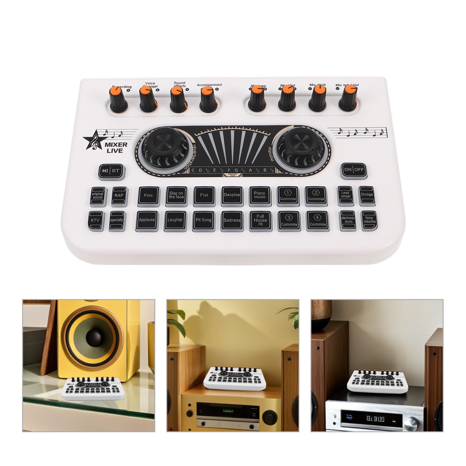 TOYANDONA Mezclador De Sonido De Karaoke Mezclador De Audio Profesional Para Dj Consola De Mezclas Equipo De Transmisión De Juegos Transmisión
