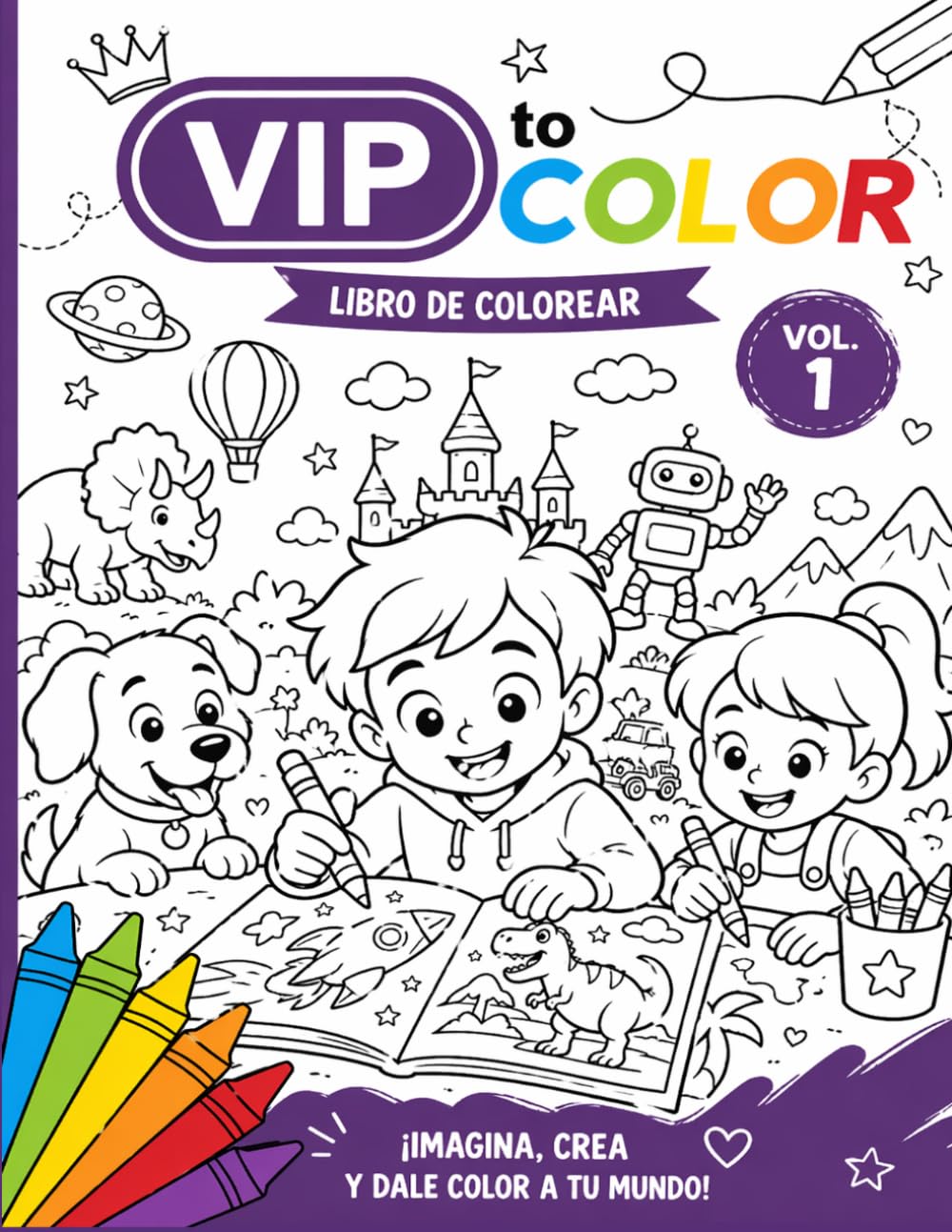 Libro para colorear VIP: Volumen 1 (VIP to COLOR – Colección de Libros para Colorear (Vol. 1–5))