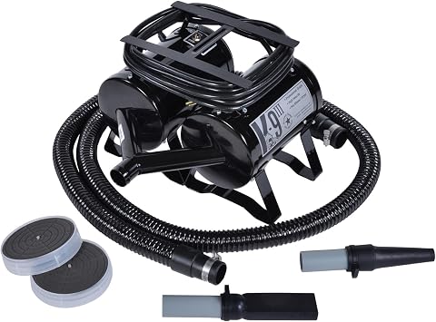 Electric Cleaner Company K9 III Dog Blow Dryer - High Power Grooming Dryer, Heavy Duty, 10 Hose, Deshedding, Black