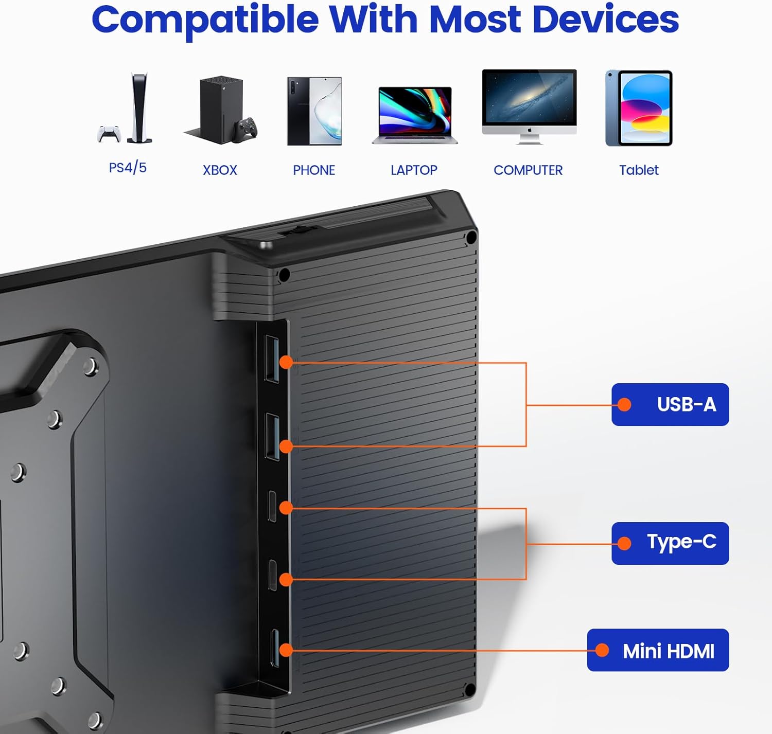 Teamgee Monitor Touchscreen, 12,3 Monitor Portatile FHD IPS da con Doppio Altoparlante Integrato e Porte HDMI/Type-C/USB-A, Compatibile con Windows, Mac, Android, PC, PS4, XBOX ONE o Nintendo Switch Teamgee Monitor Touchscreen, 12,3 Monitor Portatile FHD IPS da con Doppio Altoparlante Integrato e Porte HDMI/Type-C/USB-A, Compatibile con Windows, Mac, Android, PC, PS4, XBOX ONE o Nintendo Switch