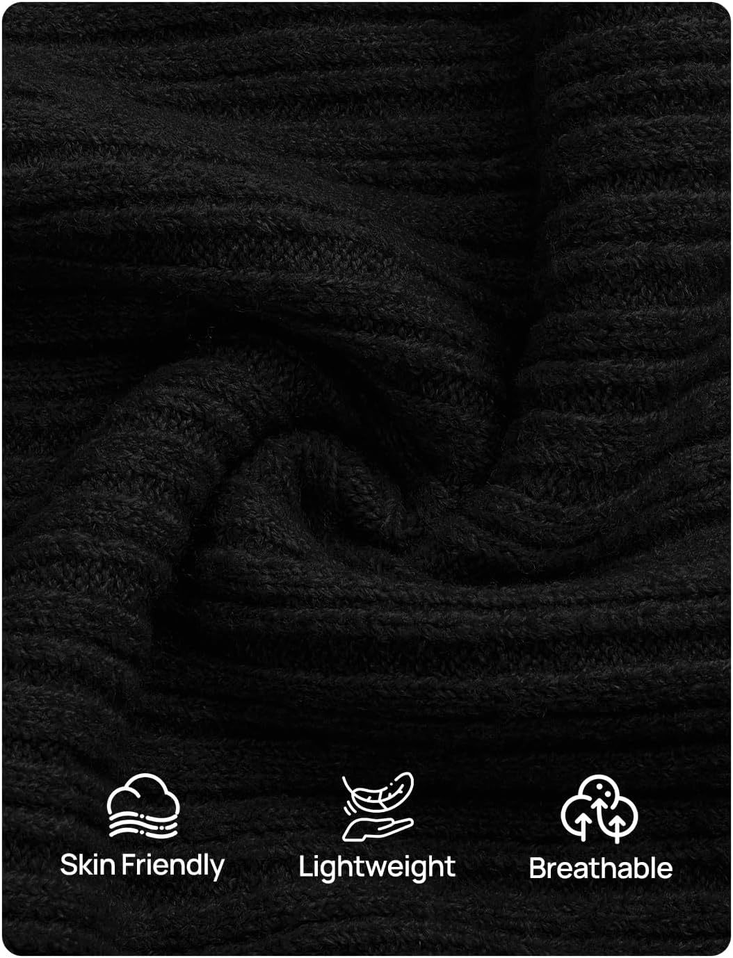 ZESICA Women's Off The Shoulder Sweater 2026 Oversized Long Sleeve Fall Winter Ribbed Knit Tops Pullover Sweaters - Image 5