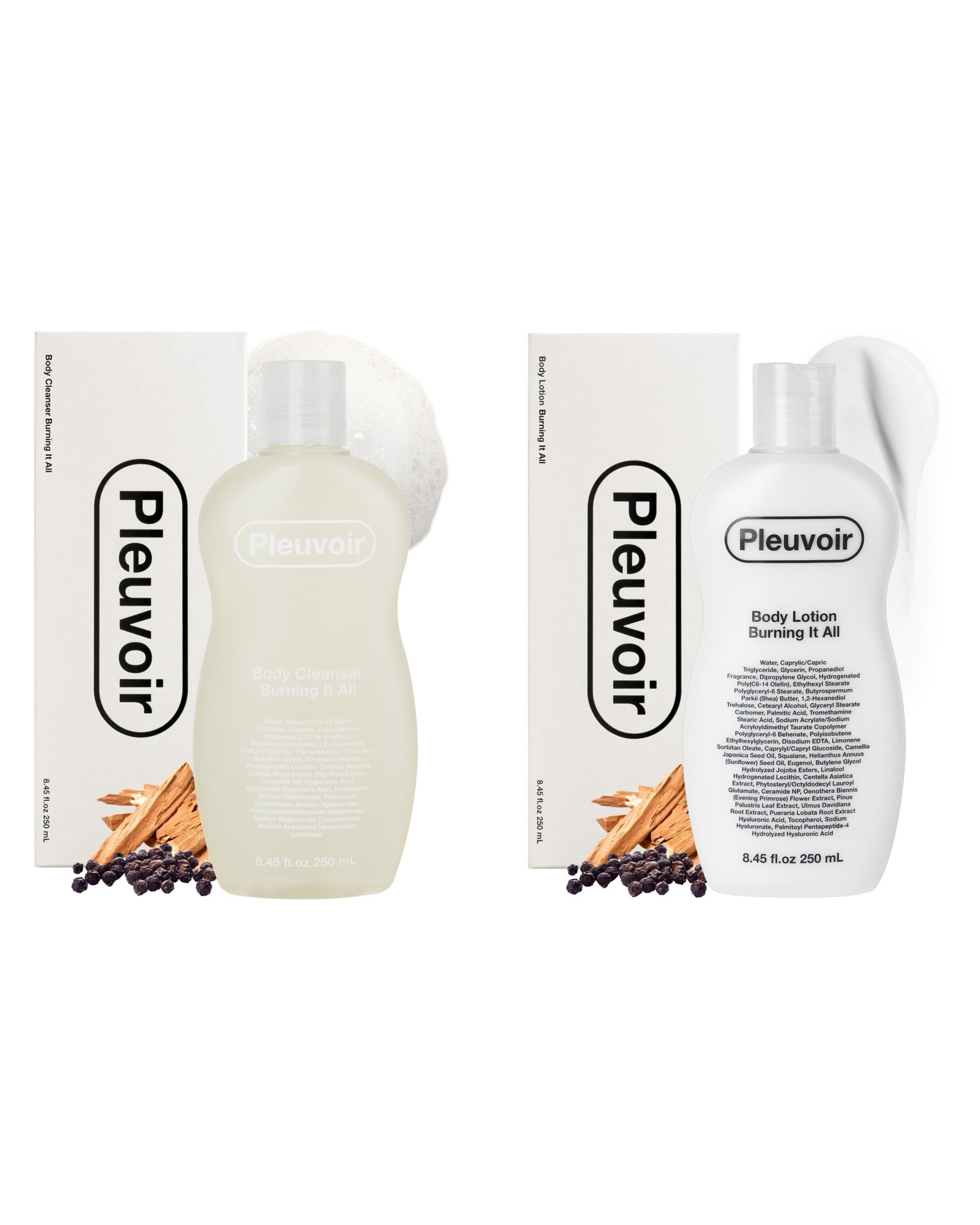 Pleuvoir Body Cleanser Burning It All Body Lotion Burning It All Bundle