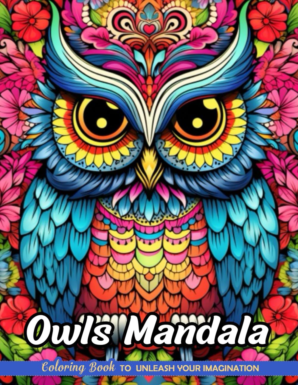Owls Mandala: Christmas Coloring Books with Owls Mandala for Stress Relief and Relaxation (Coloring Pages for Kids & Adults)