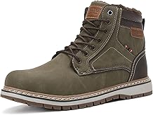 Mens Snow Boots Warm Winter Boots Non Slip Fur Lined Outdoor Shoes