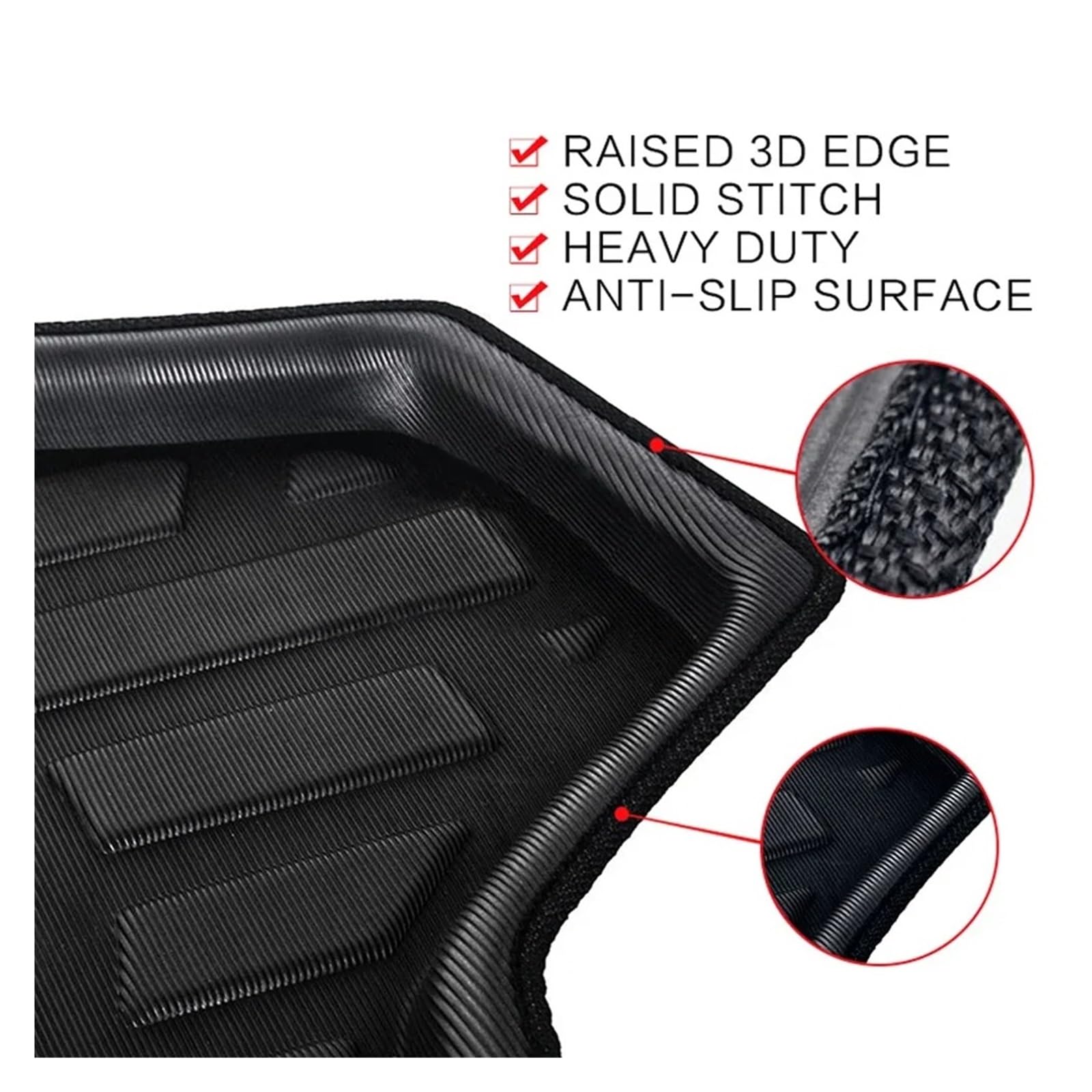 Protector De Maletero para Estera De Maletero Coche Revestimiento Bandeja Suelo Carga Alfombra para Equipaje Accesorios Cubierta Impermeables