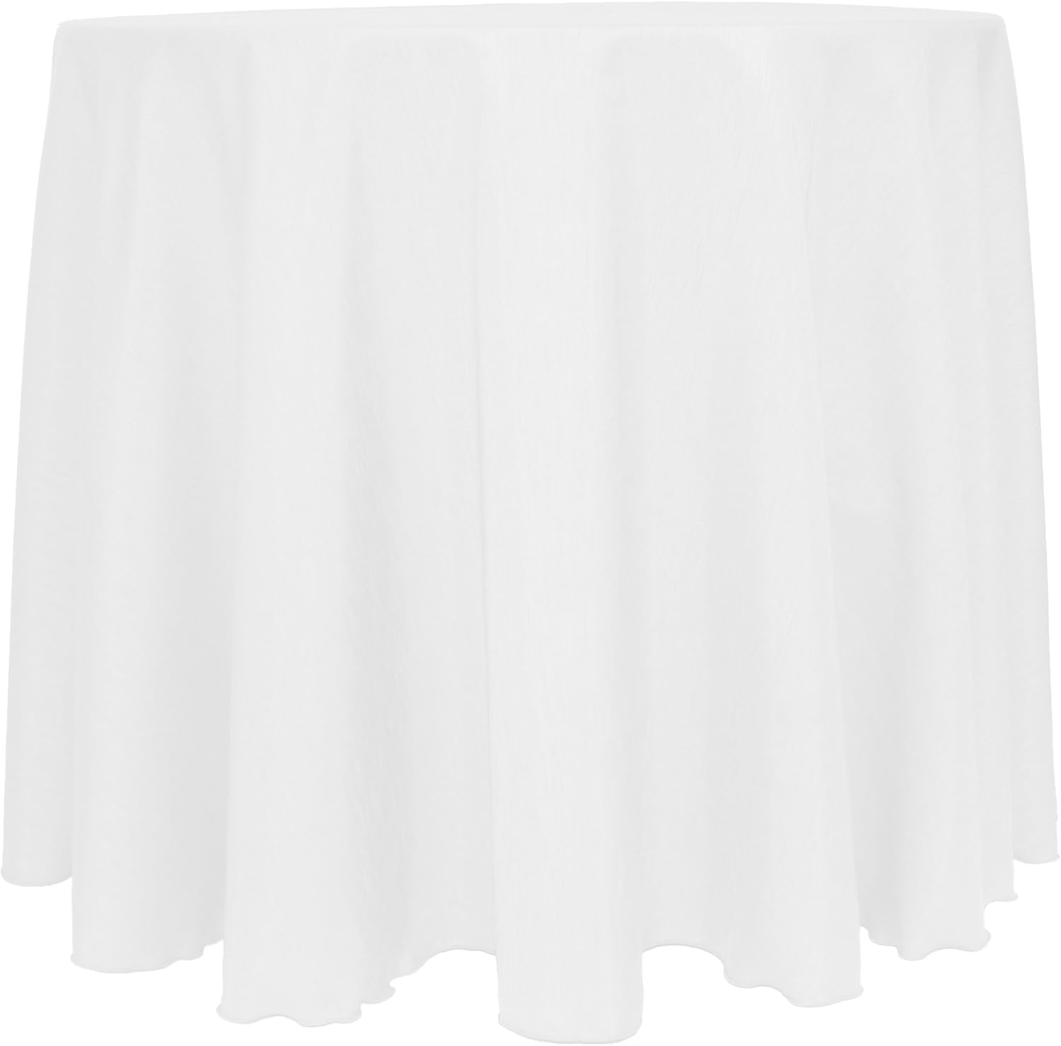 Ultimate Textile Reversible Shantung Satin - Majestic 102-Inch Round Tablecloth White