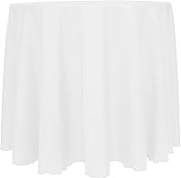 Vista 57 de Ultimate Textile Mantel redondo reversible Shantung Satin Majestic de 114 pulgadas, color verde cazador