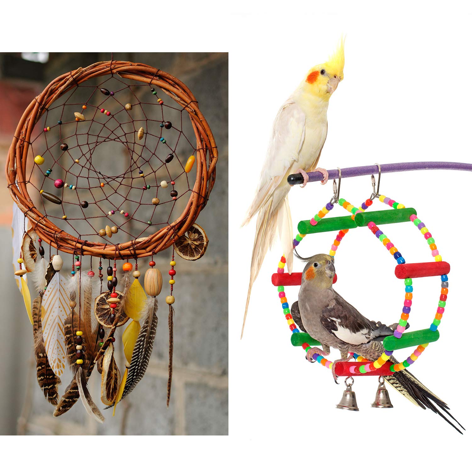 Gejoy 800 Pcs Wooden Beads Set, Include 400 Pcs Printed Wooden Loose Wood Beads, 200 Pieces Assorted Natural and 200 Pieces Rainbow Color Wood Small Jewelry for Jewelry Making DIY - Image 5