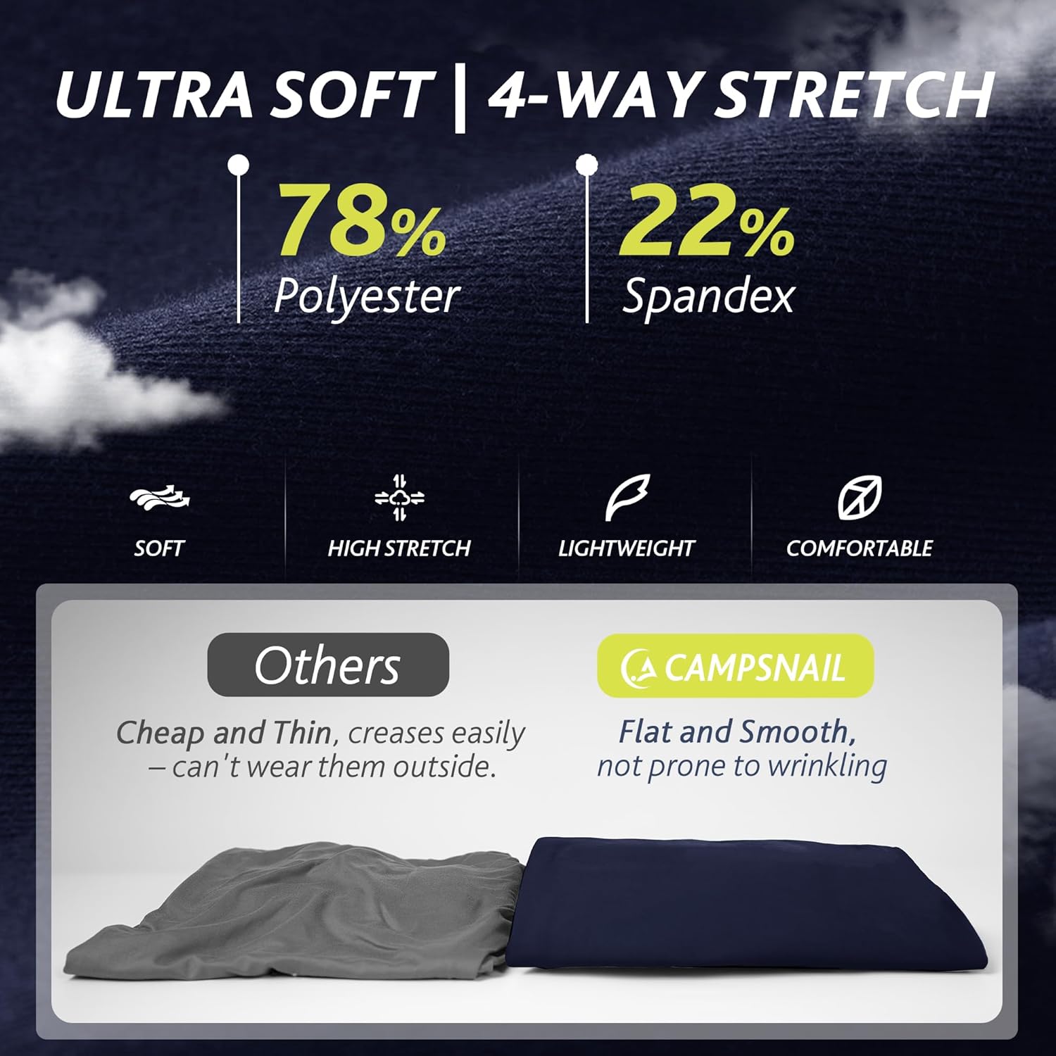 CAMPSNAIL Women's Versatile Jogger Set: Lightweight Sweatpants with Pockets for Active & Relaxed Days