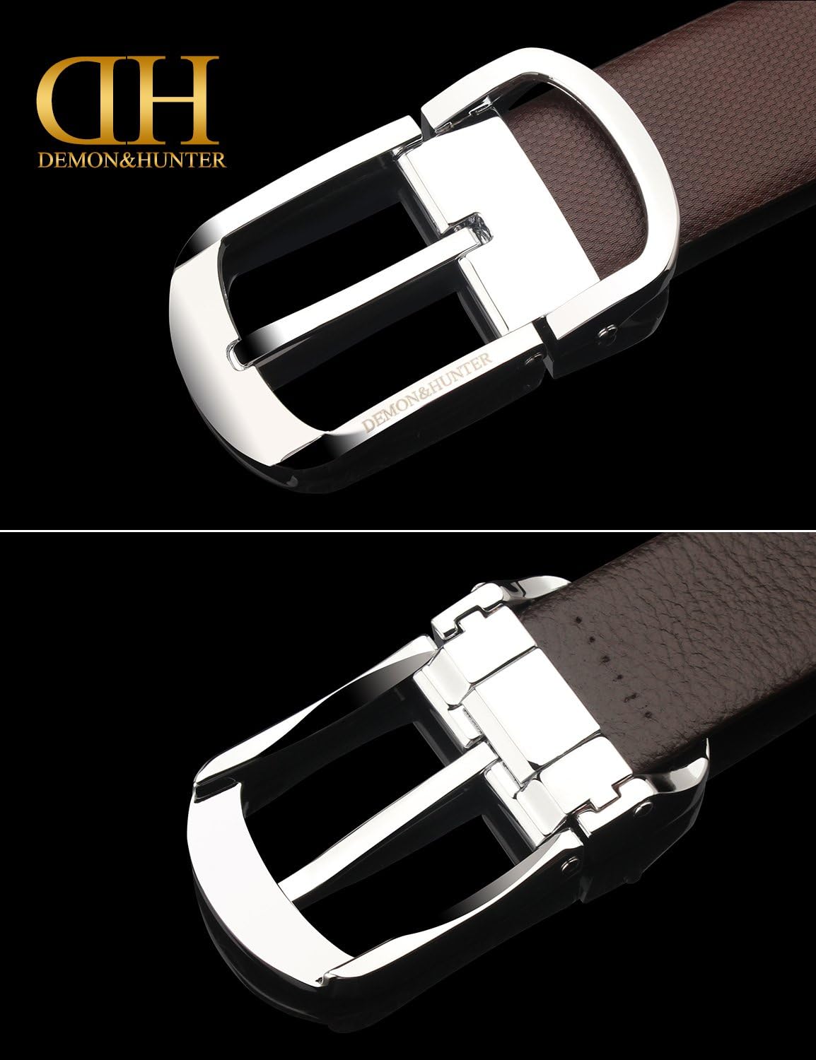 Demon&Hunter PBL Series Men's Luxury Prong Buckle Belt H00600 No.I