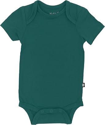 KYTE BABY Short Sleeve Baby Bodysuit, Buttery Soft Rayon Made From Bamboo, Wardrobe Essential For Newborn and Baby
