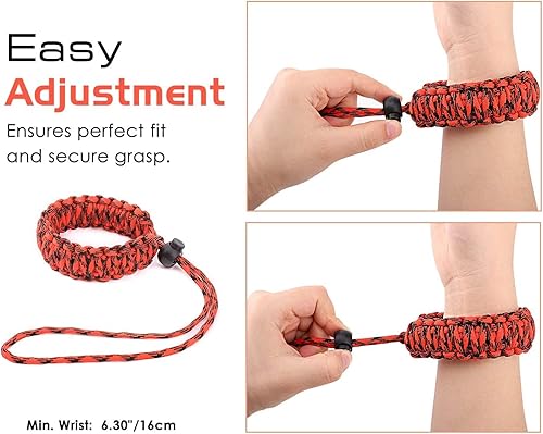 Miniatura 4 de MoKo Correa trenzada de nailon Paracord para videocámarabinocularesNikonCanonSonySLRDSLR cámara digital