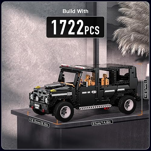 Miniatura 2 de Mould King Brabus G65 - Juego de construcción de autos de juguete, 13068 bloques de construcción modelo de auto deportivo súper auto, kits de