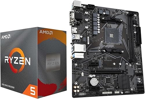 Miniatura 12 de Micro Center AMD Ryzen 5 5500 Procesador de escritorio con tarjeta madre Gigabyte A520M S2H Micro ATX