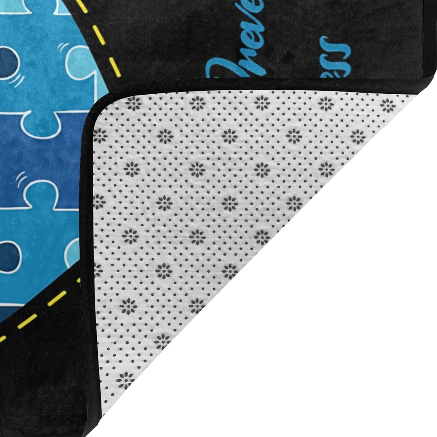 in April Child Abuse Prevention Awareness Luxury Rug for Bedroom Living Room, Area Rubber Backing Non Slip Mat