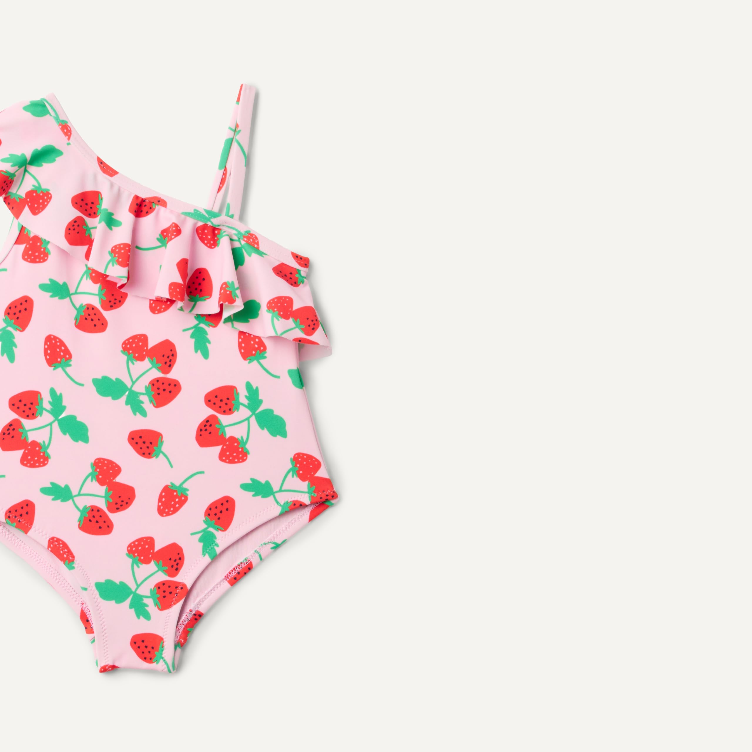 Amazon Essentials Bambine e Ragazze Costume da Bagno Intero Asimmetrico con Volant