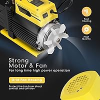 Vista 7 de VIVOHOME Báscula electrónica de carga refrigerante digital de alta precisión con estuche y bomba de vacío de aire HVAC de una sola etapa de 110V 1/4