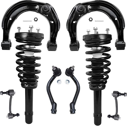 Miniatura 261 de Detroit Axle - Kit de puntales delanteros de 6 piezas para Chevrolet Aveo Aveo5 Pontiac G3 Wave, barra estabilizadora, varillas de acoplamiento