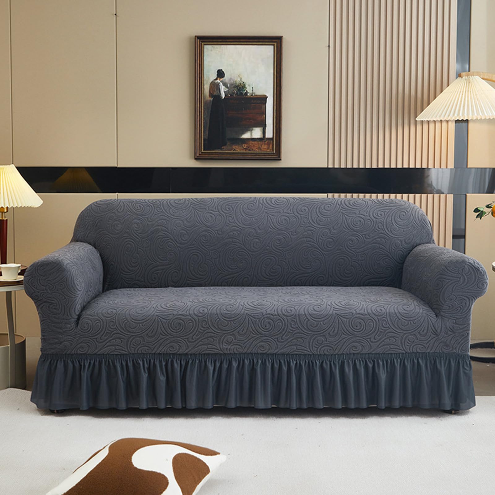 Housse canapé élastique résistante aux chats et chiens 2 ou 4 places lavable