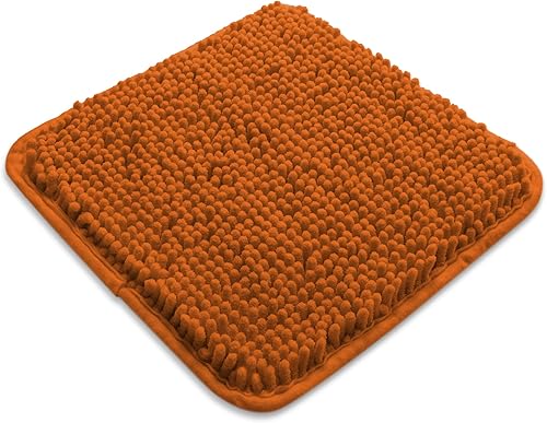 Miniatura 243 de Yeaban Alfombras de baño gris oscuro – Gruesas alfombras de baño de chenilla | Alfombras de baño absorbentes y lavables antideslizantes, alfombras