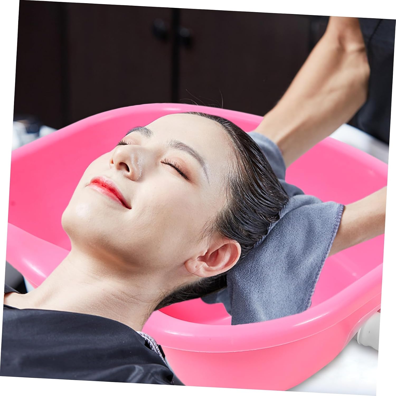 Portable Ergonomic Shampoo Basin for Bedridden Elderly and Pregnant Women Large Hair Washing Tray with Neck and Shoulder Support Comfortable Hair Washing Rest for Home and Hospital