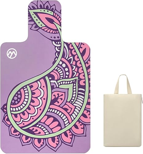 Pilates Reformer Mat Cover Antideslizante para Pilates Reformer Entrenamiento 1mm0.04" de grosor con bolsa de transporte, púrpura