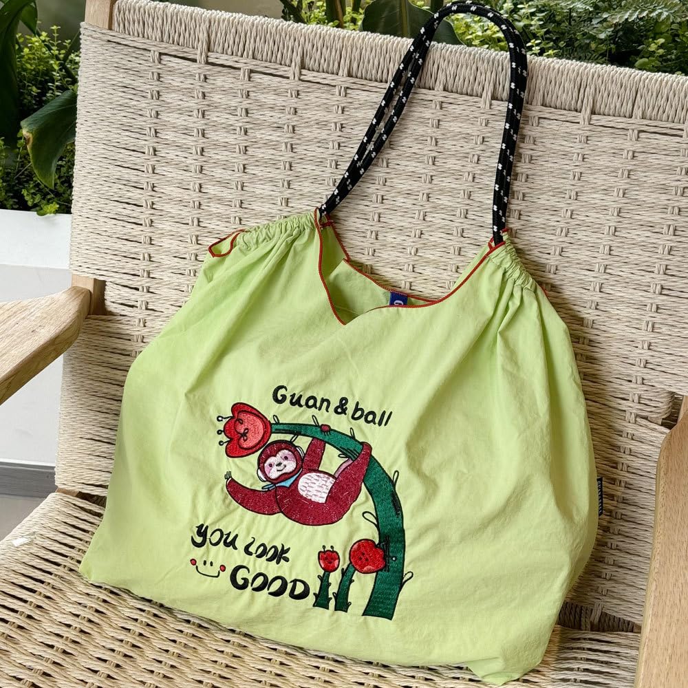 Amazon.co.jp: 刺繍 エコバッグ【ショルダーストラップ1本無料】刺繍