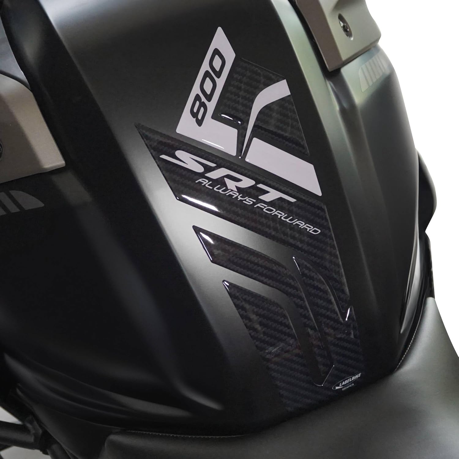 labelbike - 3D Sticker Motorcycle Fuel Tank Pad Protection and Decoration in Resin Compatible with QJ Motor SRT 800 SX