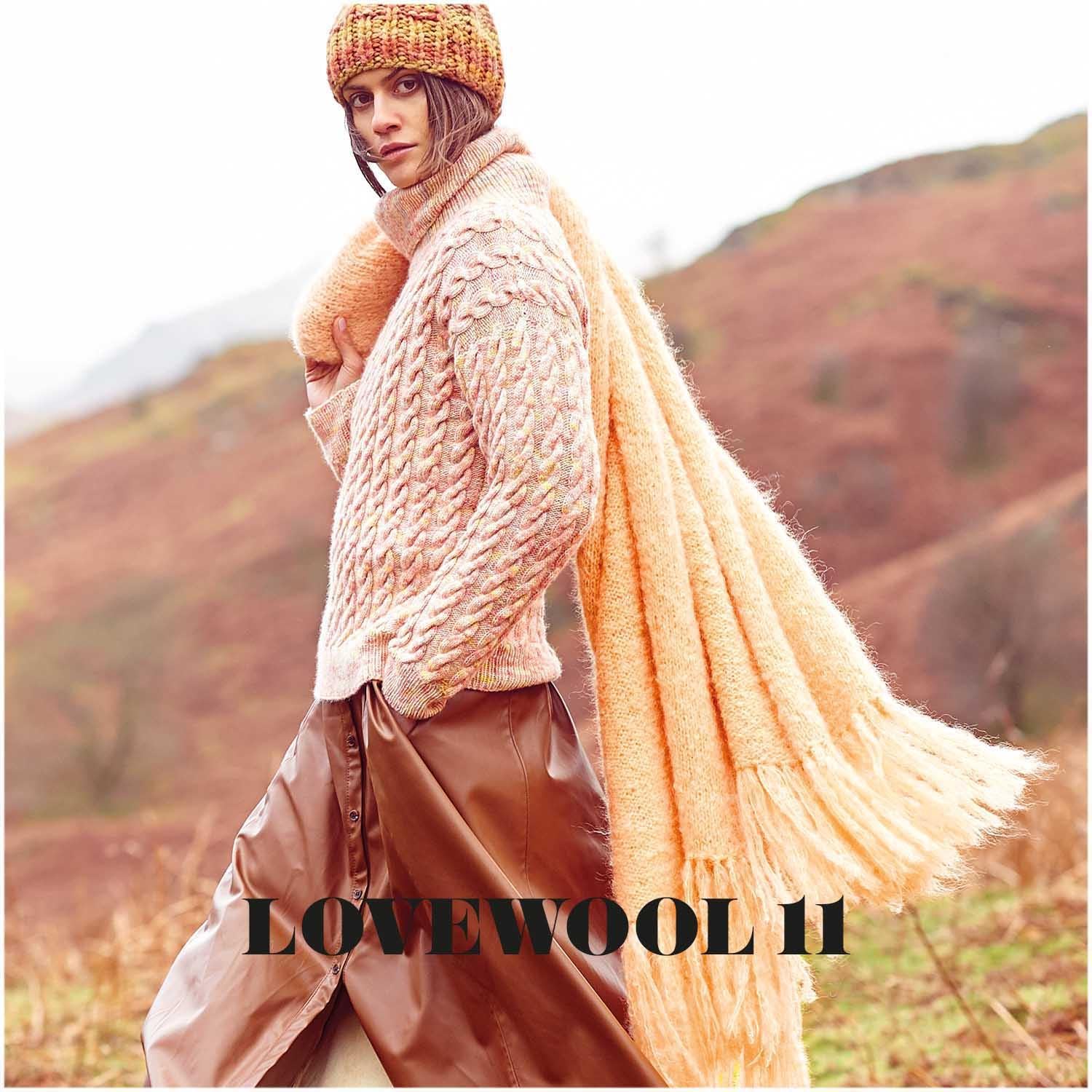 Rico Design FASHION MOHAIR MERINO CHUNKY NATUR Premium Wolle 5 x 50g flauschiges Luxusgarn für voluminöse Pullover Mützen Accessoires und warme Herbst Winter Looks mit mySearose Label