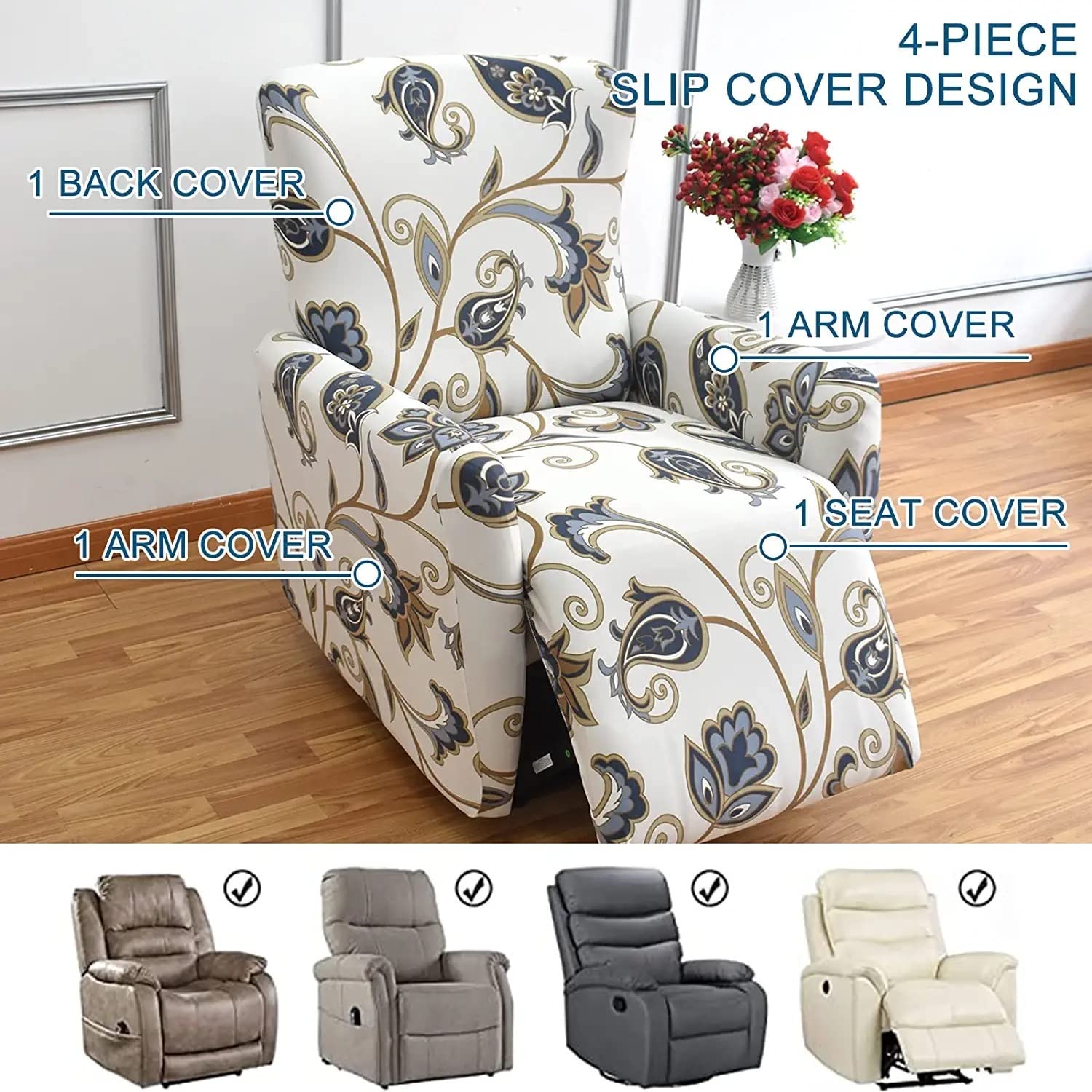 Copripoltrona Chesterfield 1 Posto Elasticizzato Copridivano Fodere per Poltrona senza Braccioli Coprisedia Protettiva Copripoltrona Relax Club Fodere Poltrona da Cocktail ( Color : J , Size : 1PC