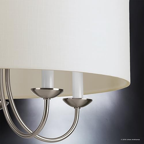 Miniatura 4 de Urban Ambiance Lámpara de araña de transición de lujo, tamaño mediano 21.125 pulgadas de alto x 21.625 pulgadas de ancho, con elementos de estilo