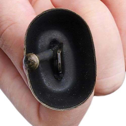 Miniatura 3 de Coloch Paquete de 20 campanas de vaca de cobre pastoreando, campanas de metal contra la pérdida, campanas de bronce ruidosas, pequeñas campanas de