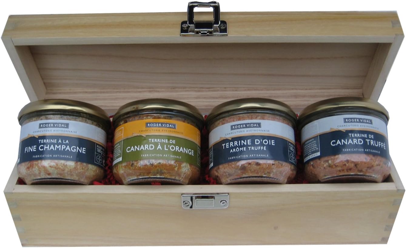 French Pâtés in Wooden Box