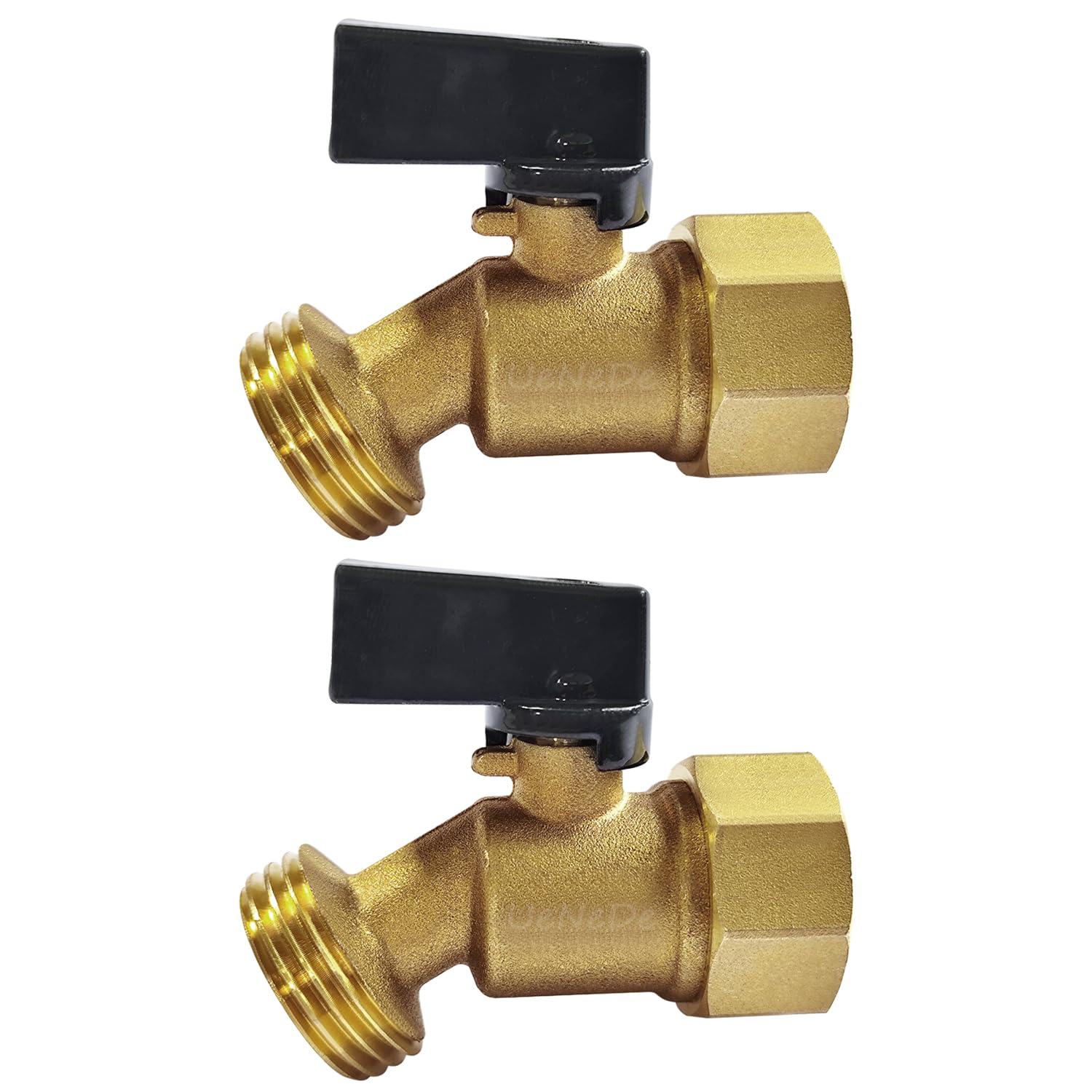 Valve à bavette en laiton 3/4 FIP vers GHT Uenede pour tuyau d'arrosage extérieur