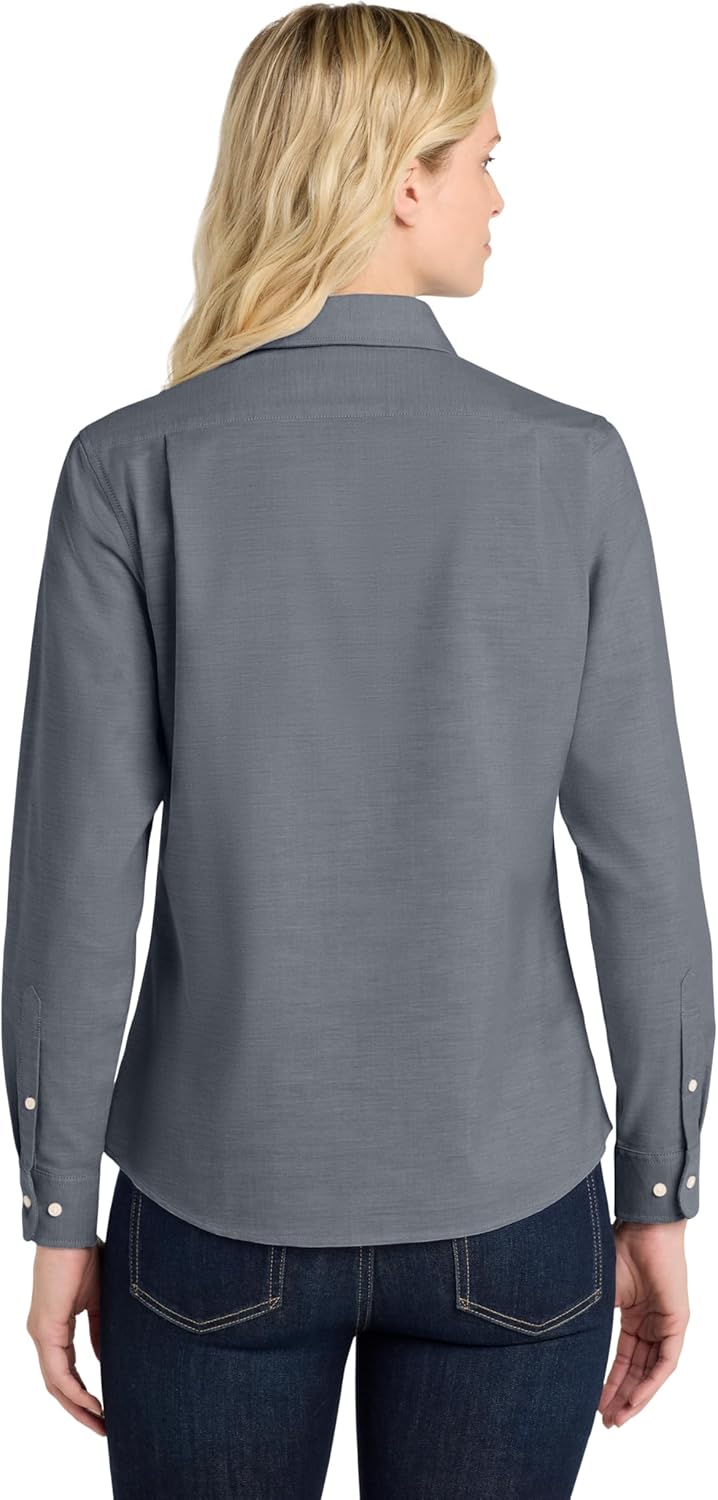 Port Authority Women's SuperPro Oxford Button-Down Shirt - Image 2