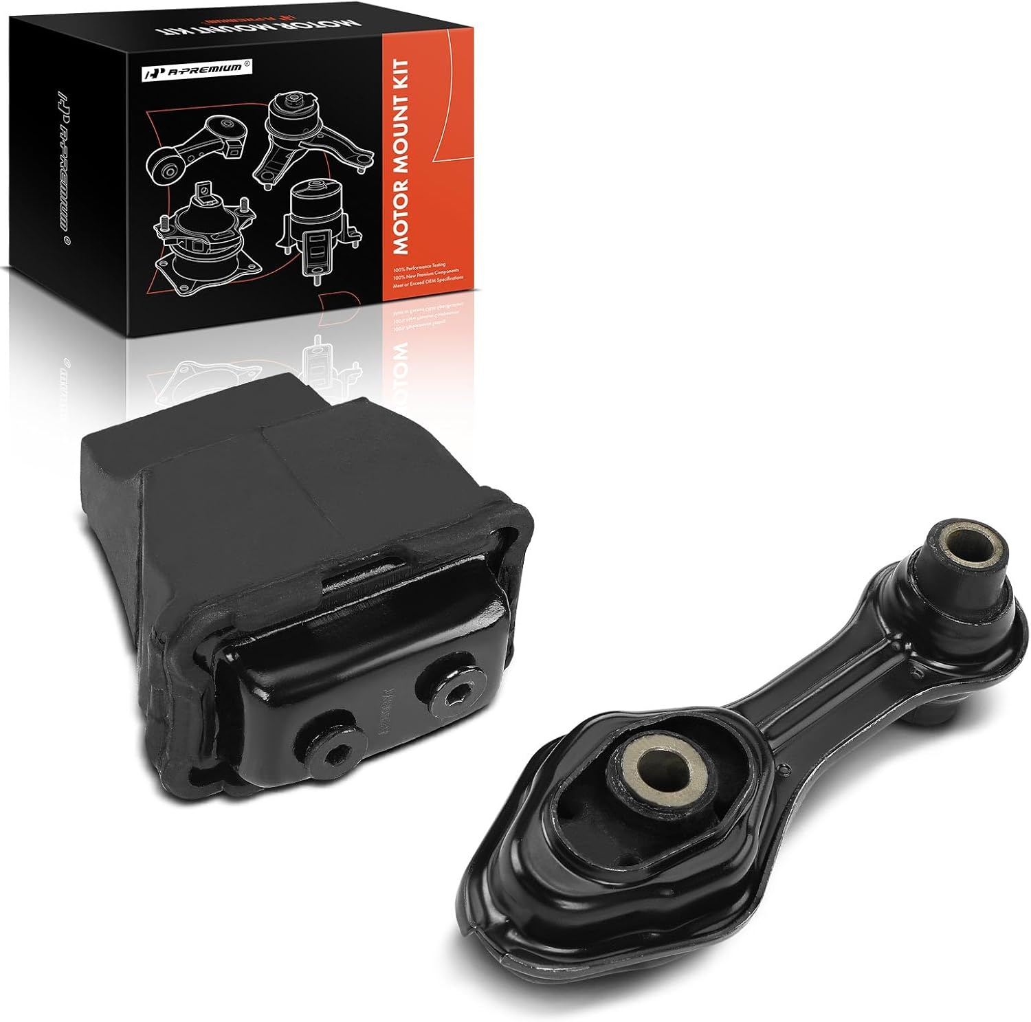 A-Premium 2PCS Engine Mount Bushing and Torque Strut Mount Kit Compatible with Chevrolet Cavalier & Pontiac Sunfire, 1995-2002, 2.2L 2.3L 2.4L, Replace# 22145446, 22174912