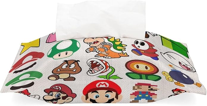 Amazon スーパーマリオ ティッシュケース ティッシュカバー 箱なしティッシュ Danesi ウェットティッシュ ホルダー 車 おしゃれ かわいい キャラクター グッズ インテリア オンライン通販