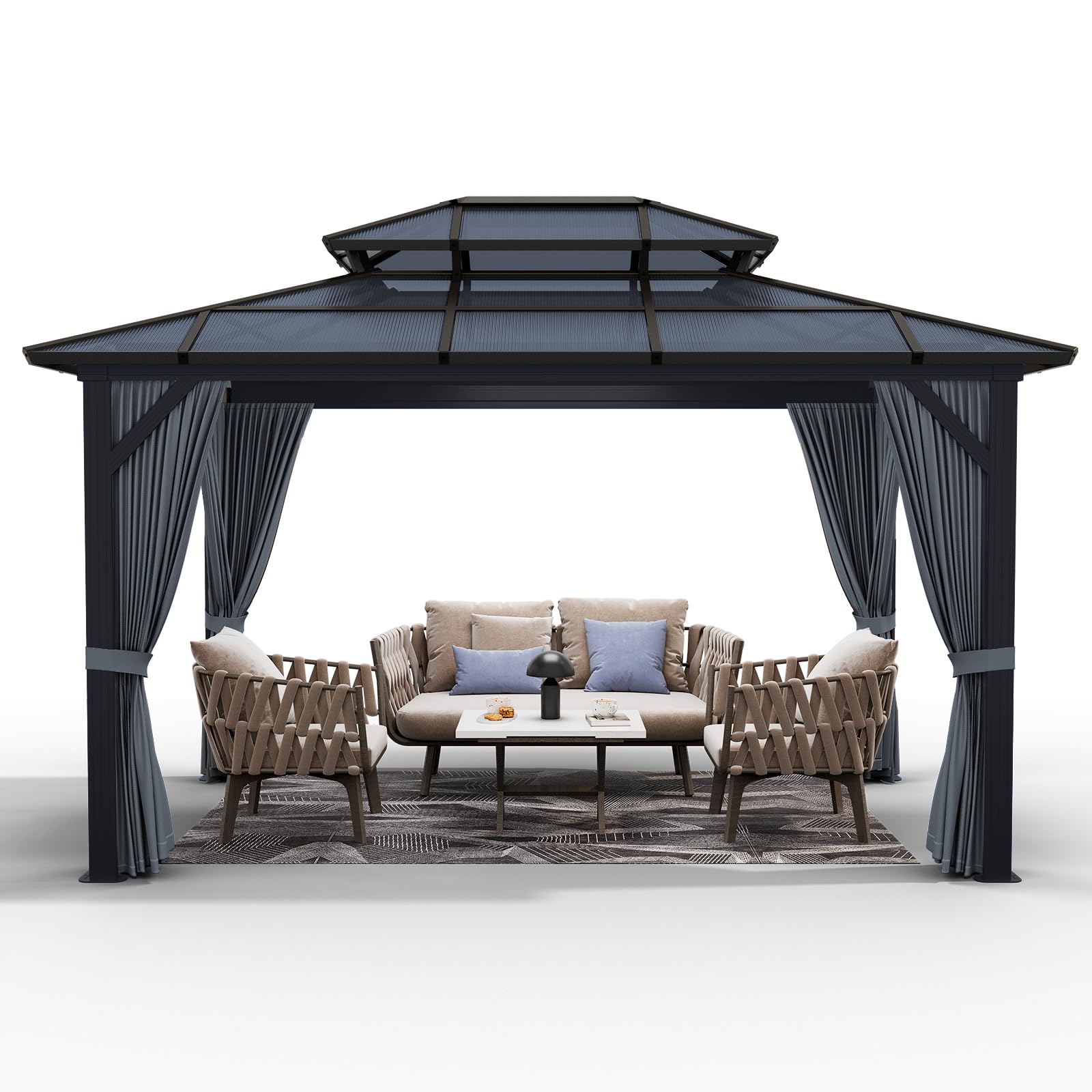 Amazon.com : GAOMON 10x13ft Hardtop Gazebo, Outdoor Polycarbonate