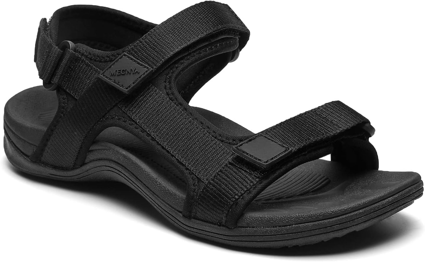 MEGNYAComfortable Walking Sandals for Women, Sport Hiking Sandals with Adjustable Straps, Casual Athletic Sandals for Outdoor Active