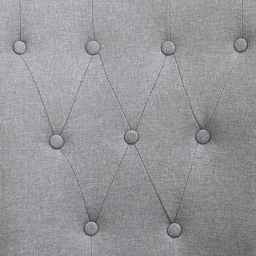 Miniatura 6 de Silla de comedor con reposabrazos Tela gris claro D0330888A