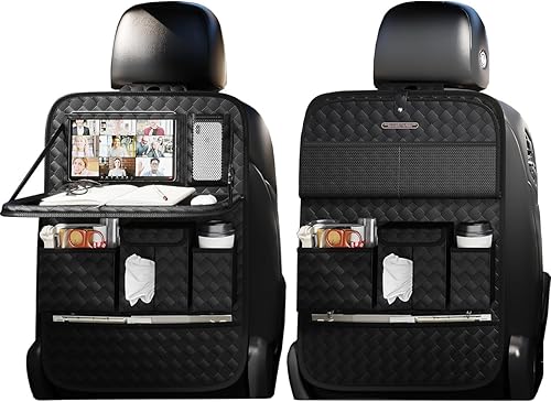 Miniatura 8 de Organizadores de asientos de automóvil, Protectores multifuncionales para asientos traseros, Bolsas de almacenamiento y Portabandejas