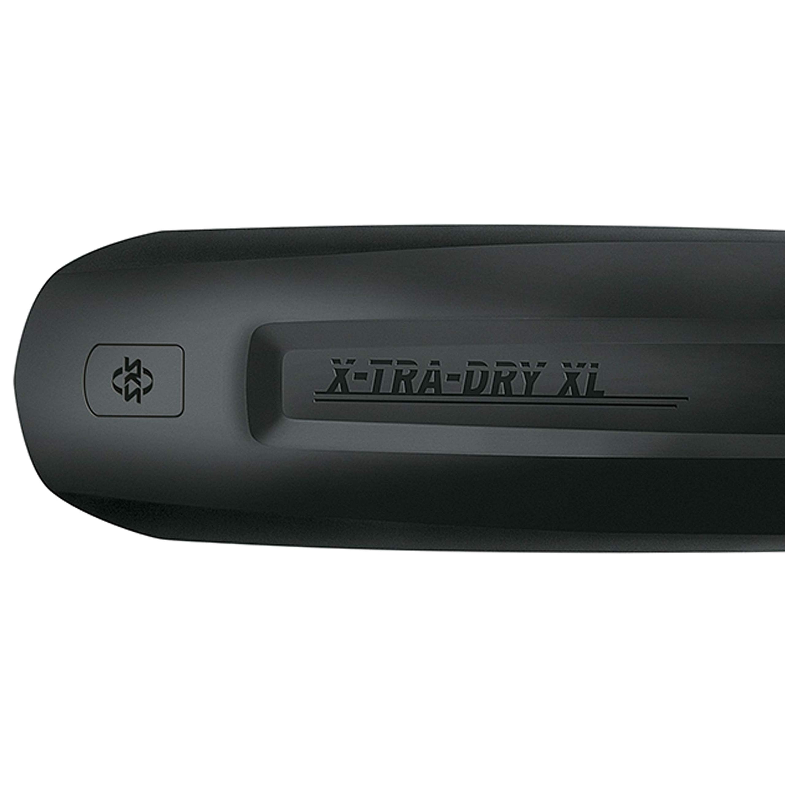 SKS GERMANY X-BLADE 29 - 27,5PLUS parafango posteriore per mountain bike ( protezione della ruota con fissaggio rapido, tecnologia a 2 punti, fino 3,0 di larghezza del pneumatico), nero/grigio